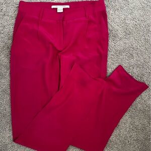 diane von furstenberg fuschia pants. Size 2.